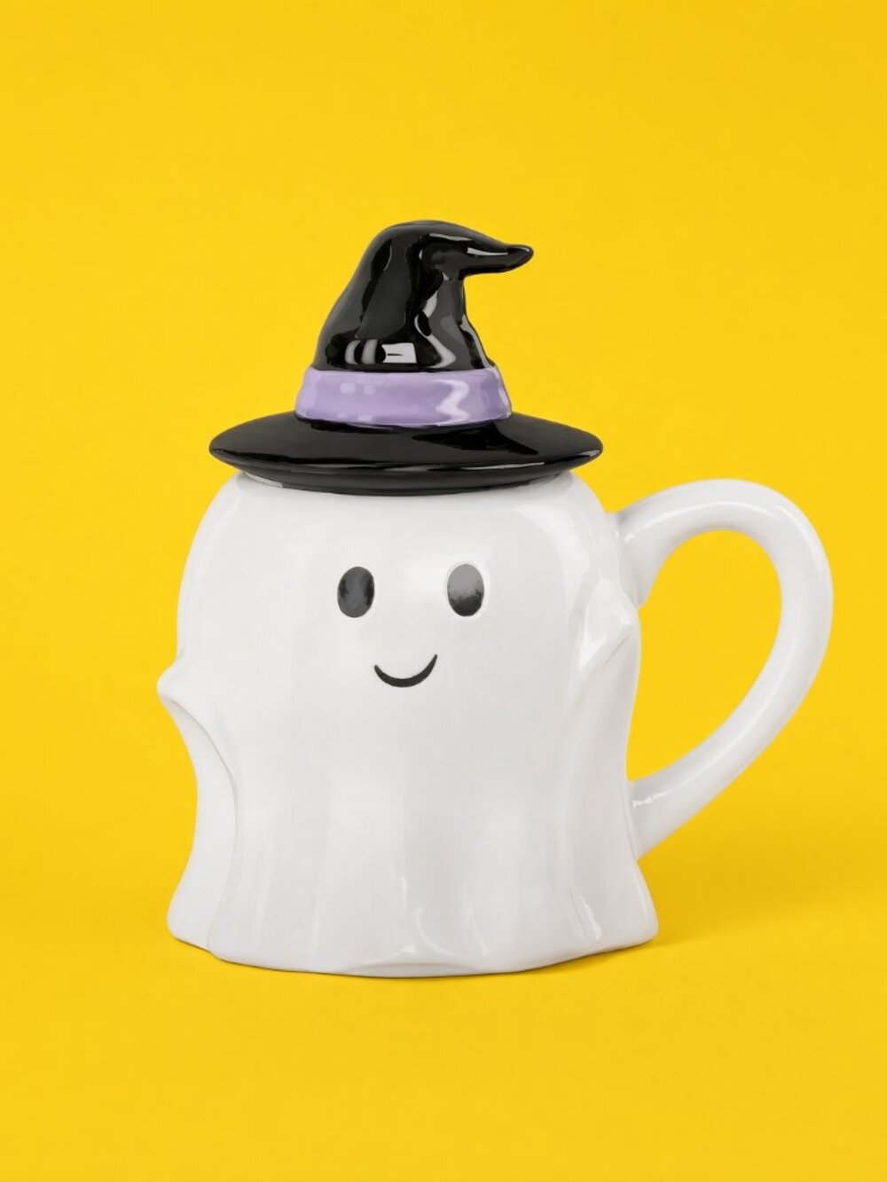 NWT Ghost Figural Halloween Mug with Lid 7.8 oz Hyde and Eek
